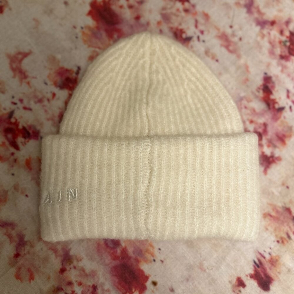 REMAIN Birger Christensen Cream Briana Beanie